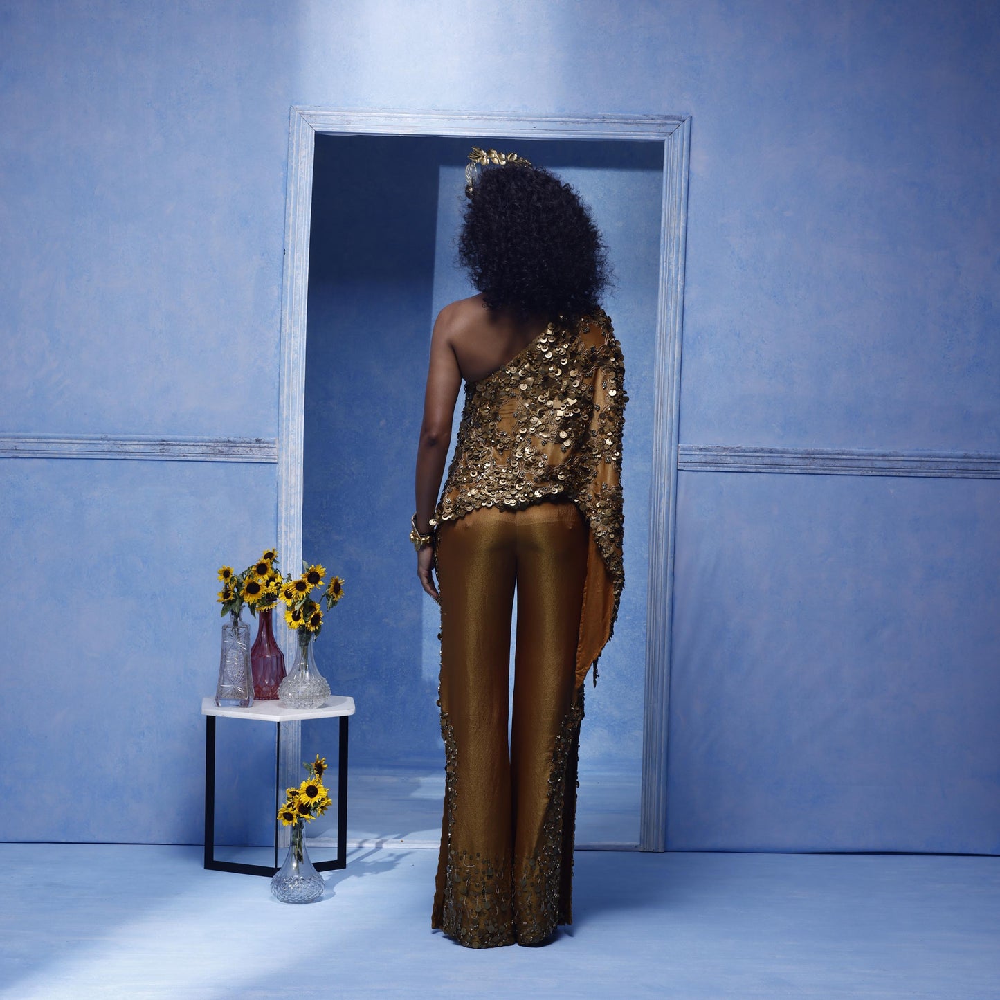 "Golden Quill" Cape  With Pants