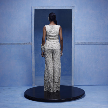 "Stilness" Waistcoat With embroidered Pants