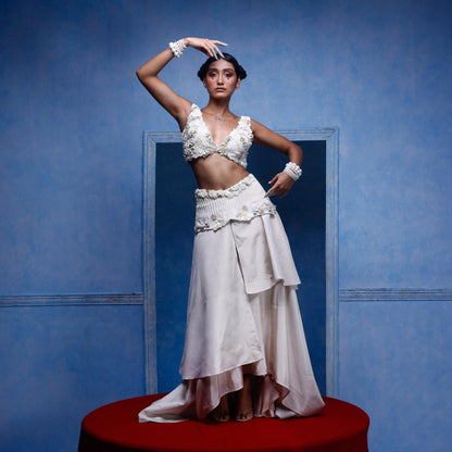 "In Her Language" crop & Skirt