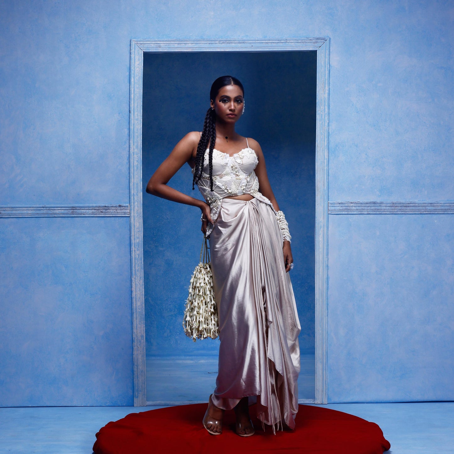 "Paper Skin" Corset & Drape Skirt