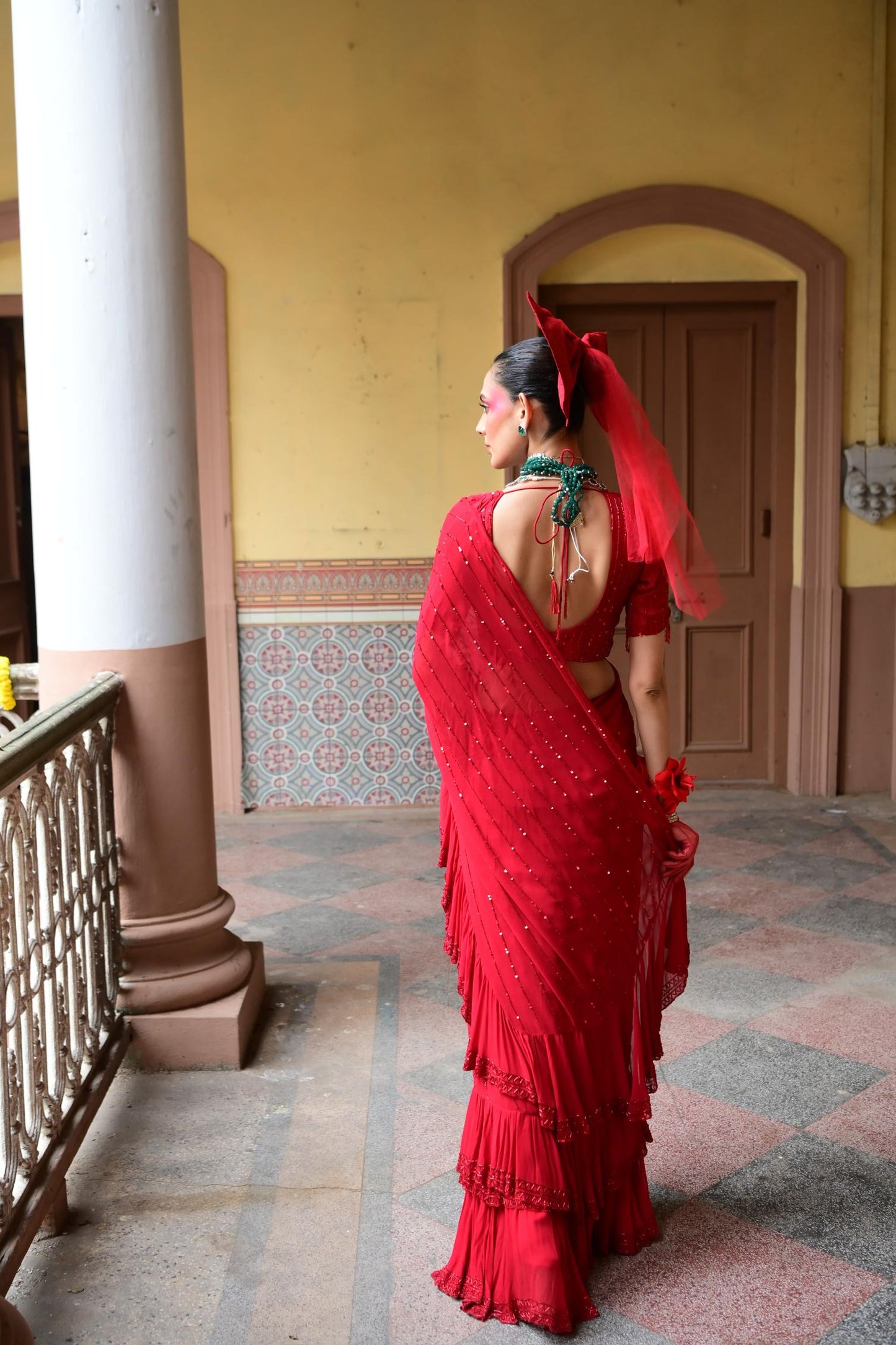"Torch Fold" Saree with blouse