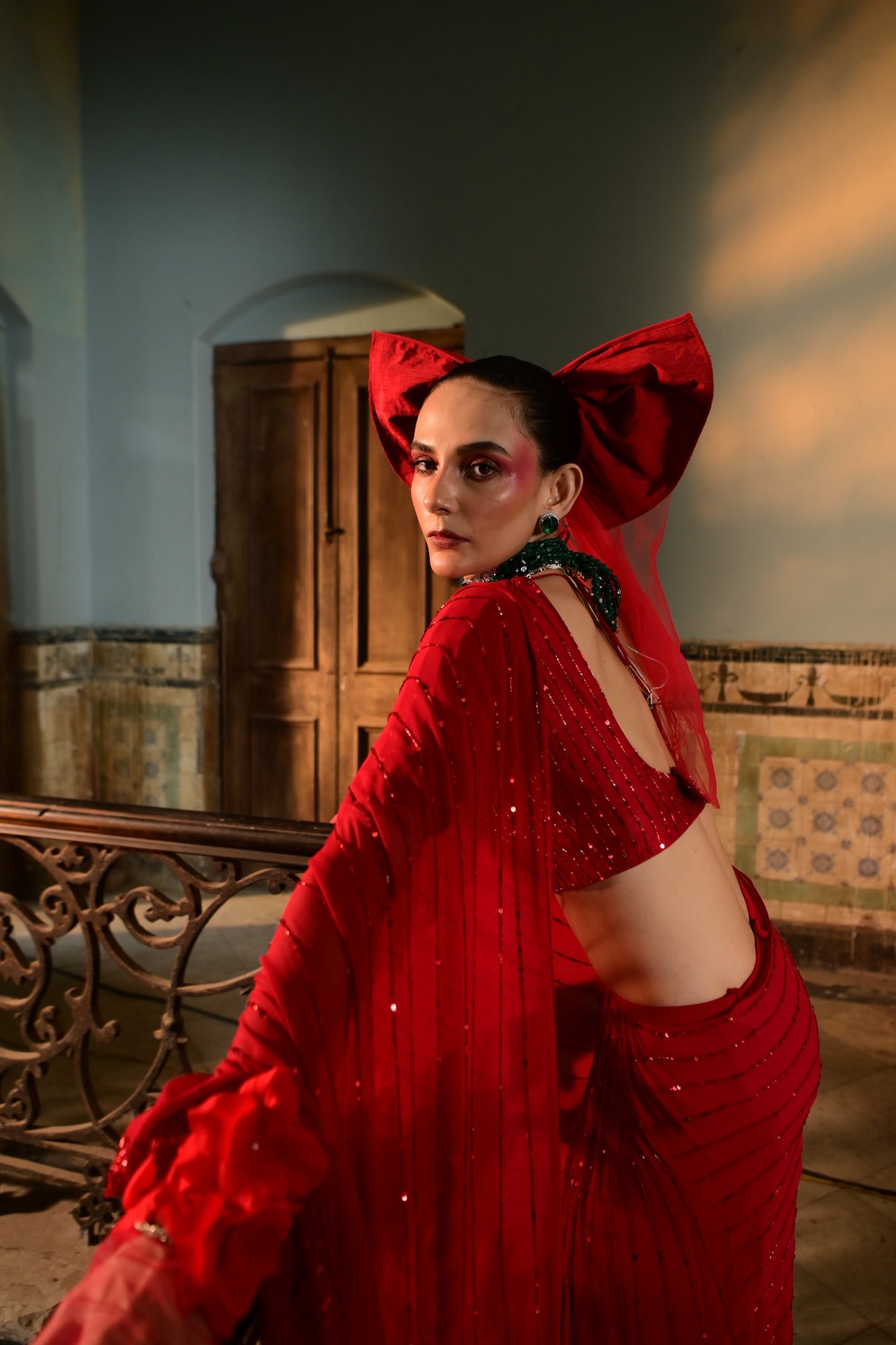 "Torch Fold" Saree with blouse