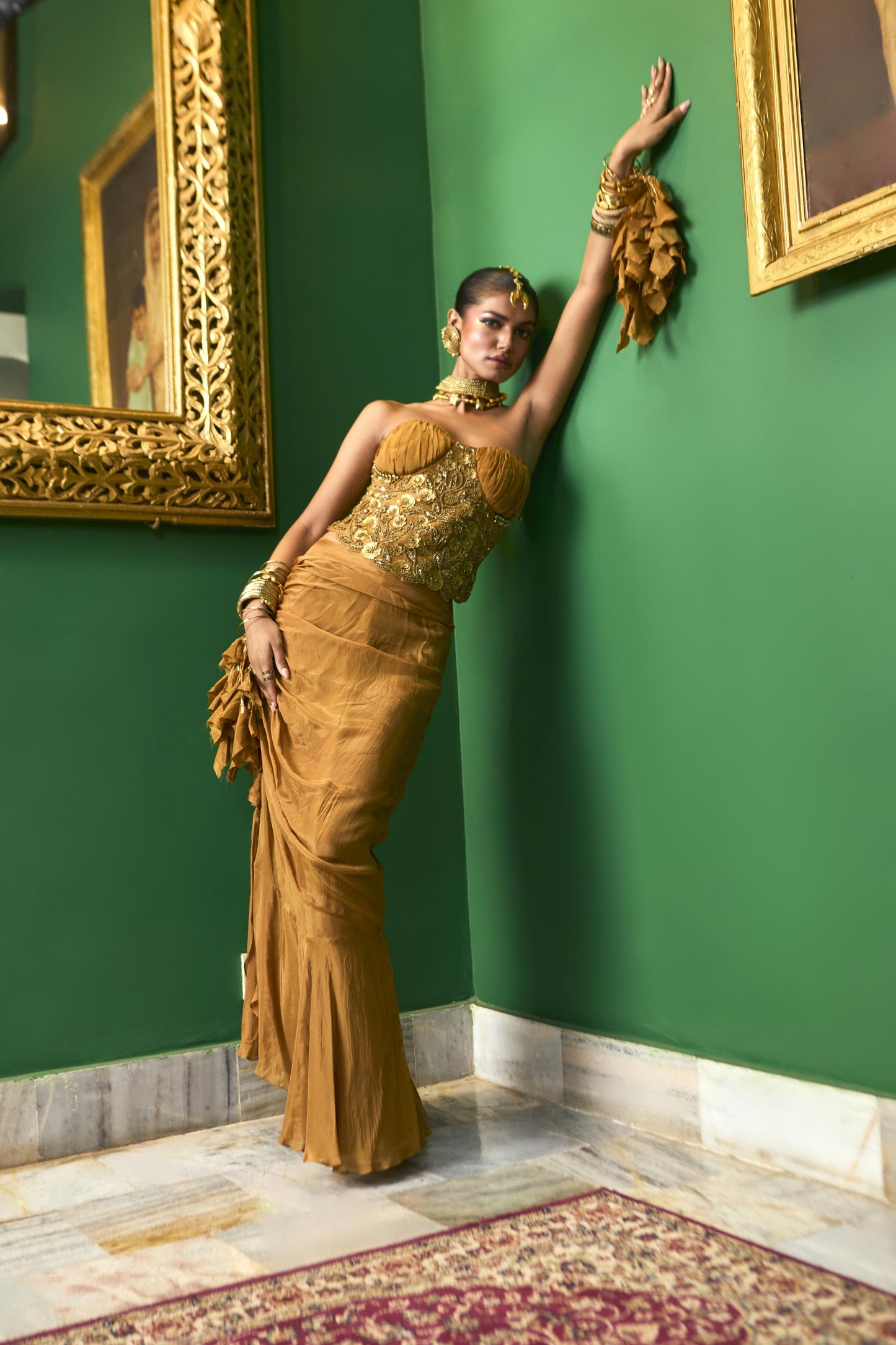 "Etch" corset with"Rill" Skirt
