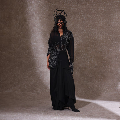 "Writhe" Shirt, bustier & Skirt