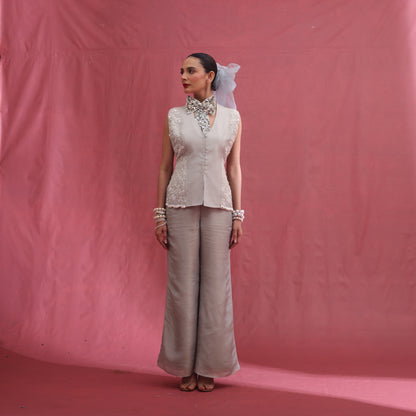 "Glyphh" Waistcoat, bustier & Pants