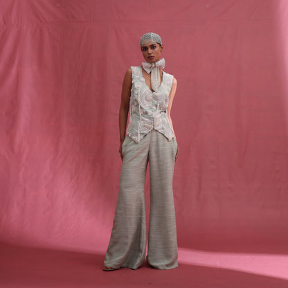 "Incant" Waistcoat With Flared Pants