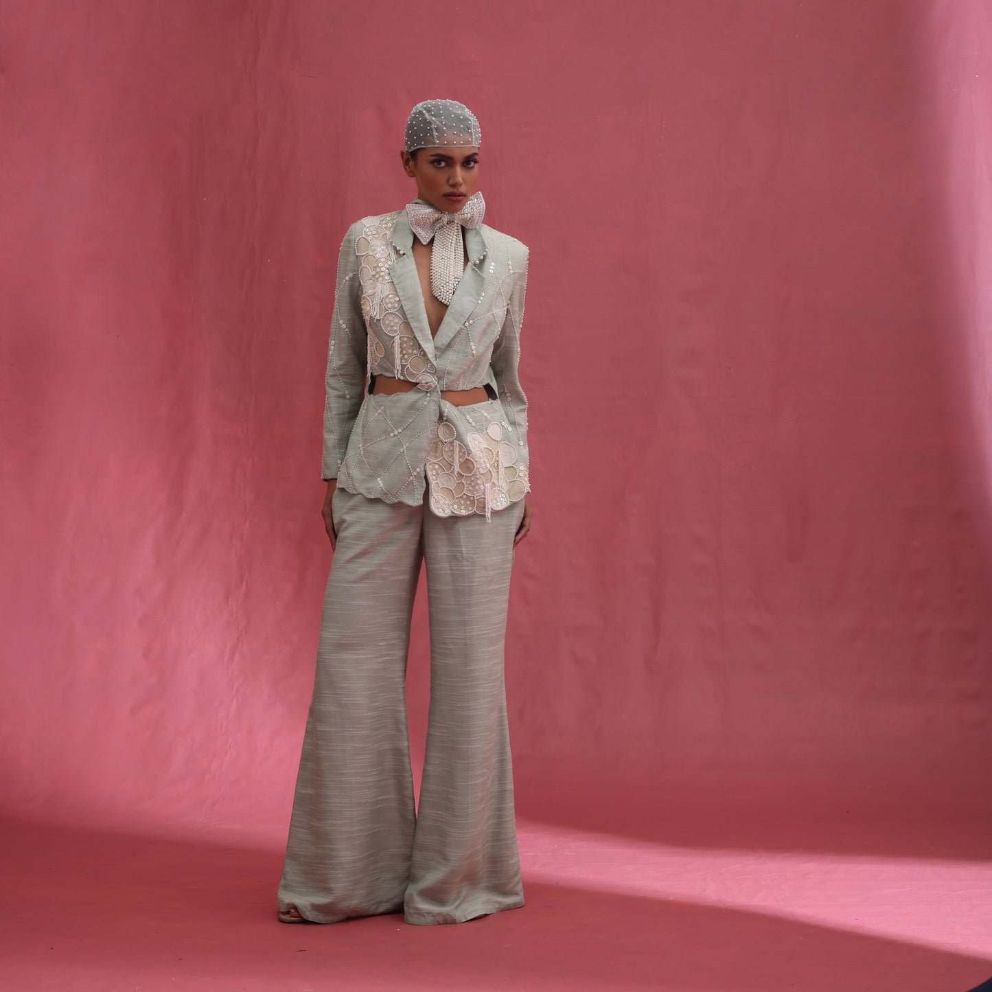 "Flintris" Jacket with Flared Pants