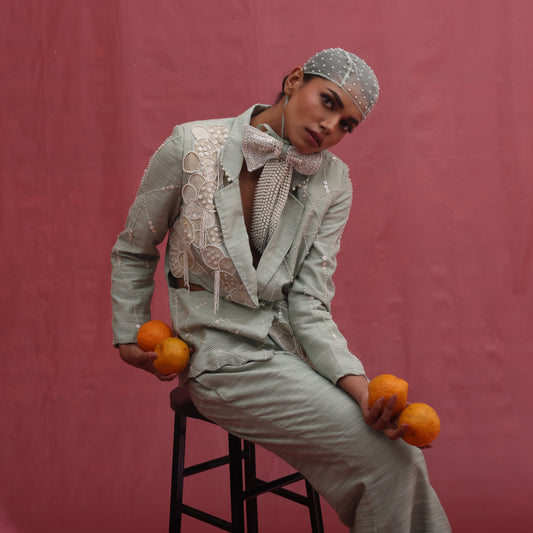 "Flintris" Jacket with Flared Pants