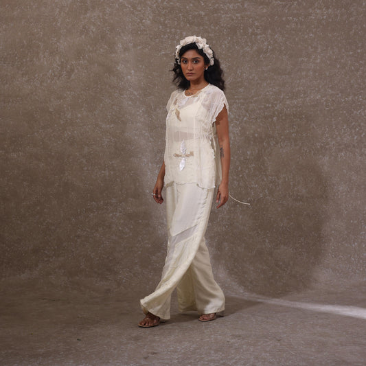 "Mourne" Overlay with Bustier & Flared Trousers