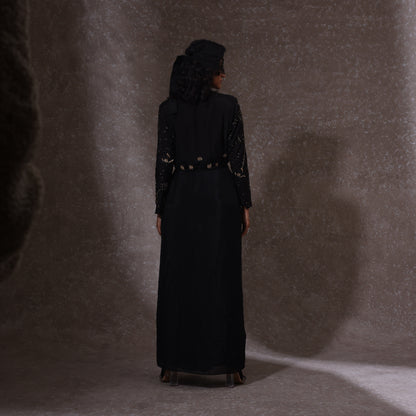 "Omen" Jacket with Draped Skirt