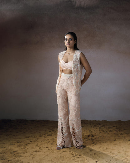 "Paleleaf" Jacket, Bustier & Pants