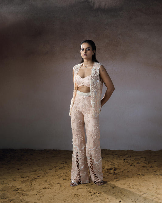 "Paleleaf" Jacket, Bustier & Pants