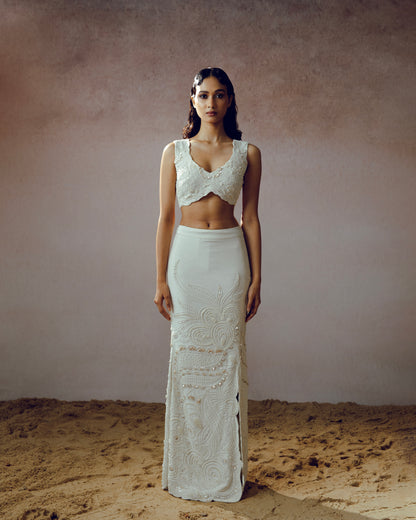 "Eirden" skirt with blouse