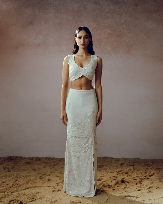 "Eirden" skirt with blouse